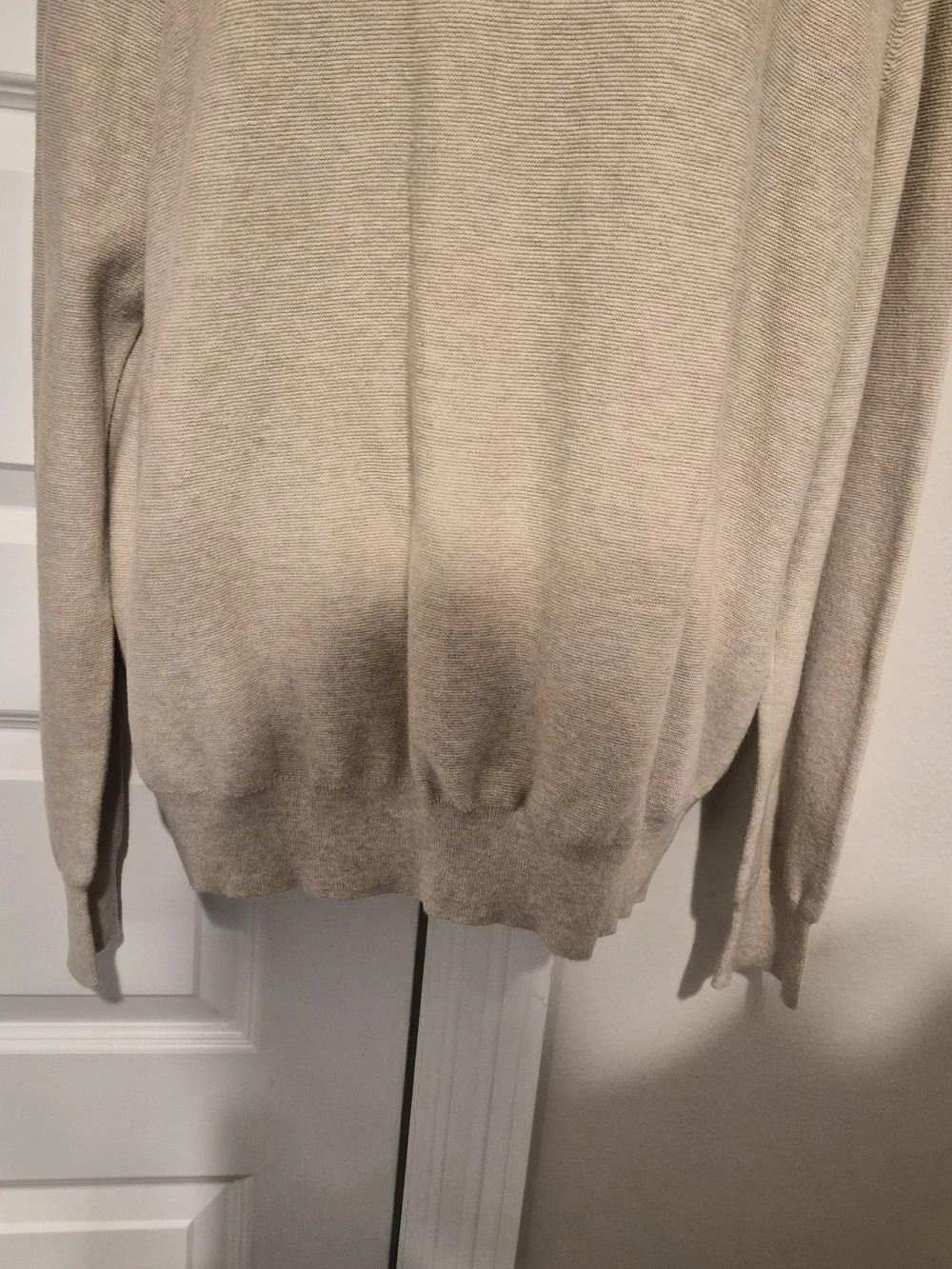 J.Crew Men's Beige 100% Cotton Crewneck Sweater Size XL H6060 HO18